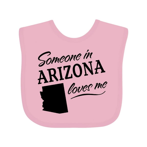 Inktastic Someone in Arizona Loves Me Boys or Girls Baby Bib
