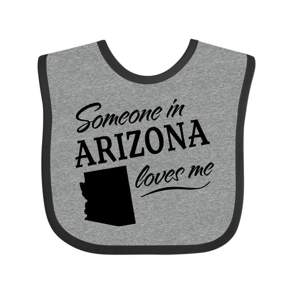 Inktastic Someone in Arizona Loves Me Boys or Girls Baby Bib