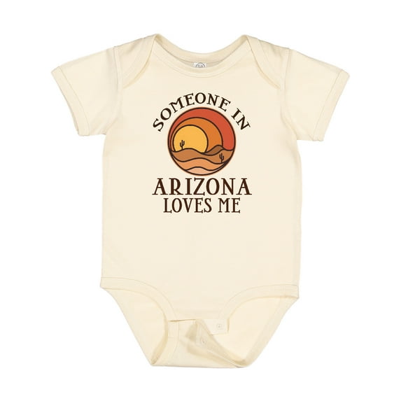 Inktastic Someone in Arizona Loves Me Boys or Girls Baby Bodysuit