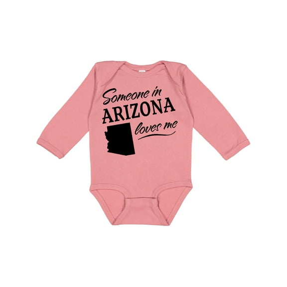 Inktastic Someone in Arizona Loves Me Boys or Girls Long Sleeve Baby Bodysuit