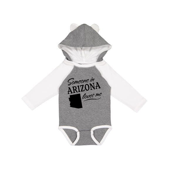 Inktastic Someone in Arizona Loves Me Boys or Girls Long Sleeve Baby Bodysuit