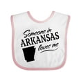 thumbnail image 1 of Inktastic Someone in Arkansas Loves Me Boys or Girls Baby Bib, 1 of 4
