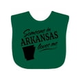 thumbnail image 1 of Inktastic Someone in Arkansas Loves Me Boys or Girls Baby Bib, 1 of 4