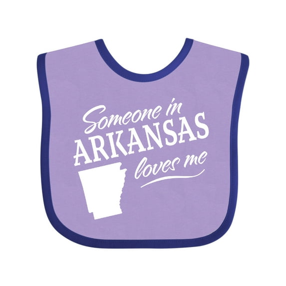 Inktastic Someone in Arkansas Loves Me Boys or Girls Baby Bib