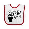 thumbnail image 1 of Inktastic Someone in Arkansas Loves Me Boys or Girls Baby Bib, 1 of 4