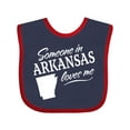 thumbnail image 1 of Inktastic Someone in Arkansas Loves Me Boys or Girls Baby Bib, 1 of 4