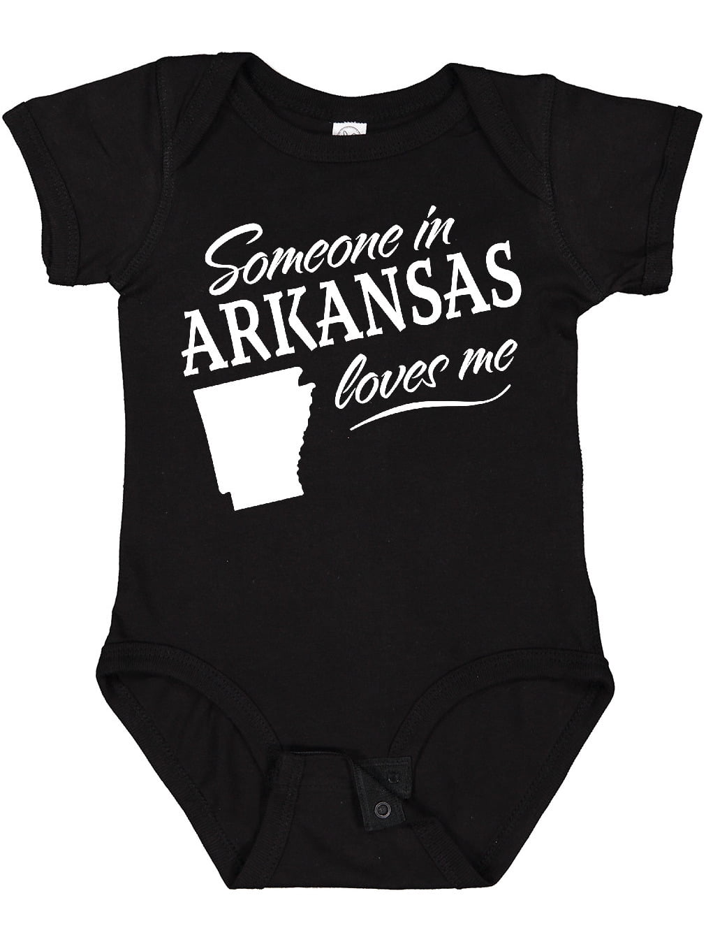 Inktastic Someone in Arkansas Loves Me Boys or Girls Baby Bodysuit