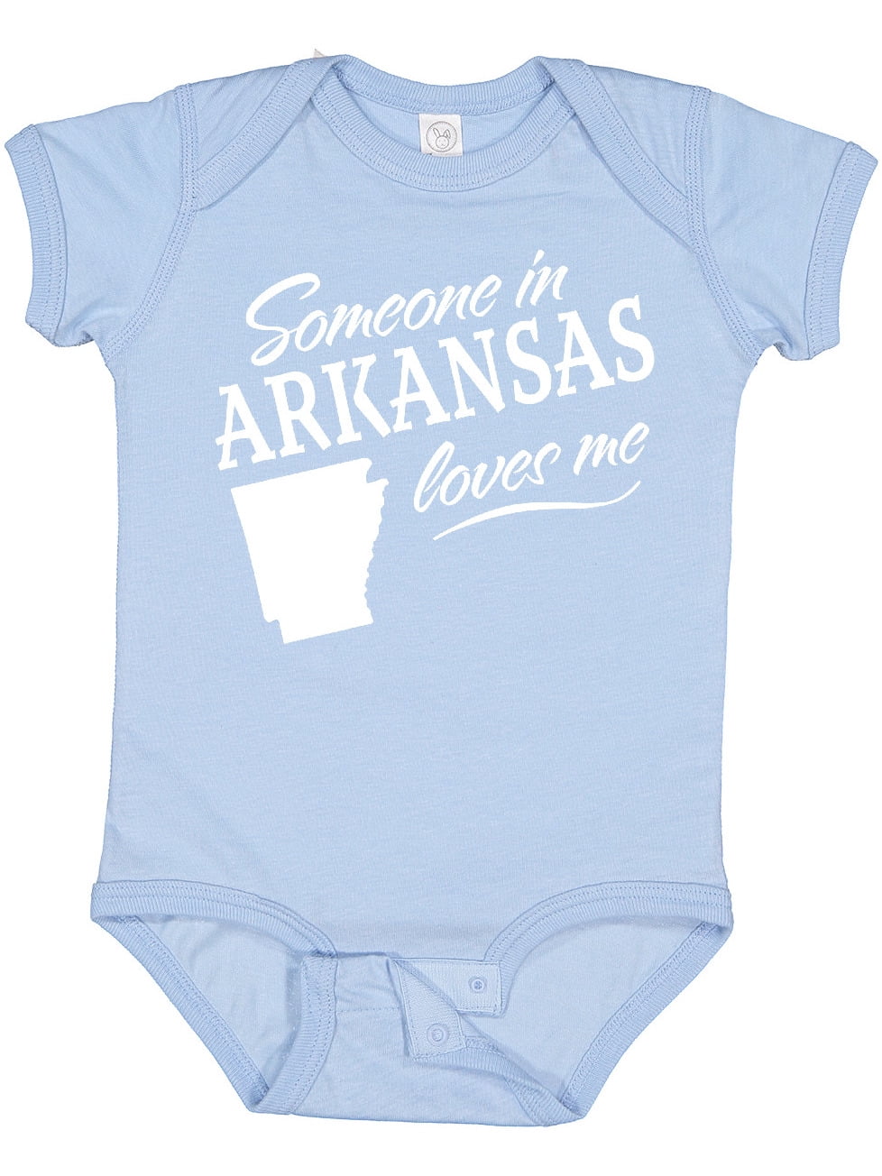 Inktastic Someone in Arkansas Loves Me Boys or Girls Baby Bodysuit