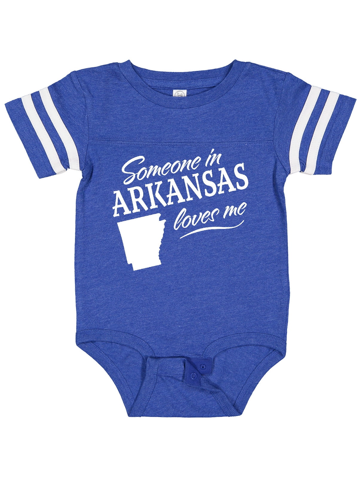 Inktastic Someone in Arkansas Loves Me Boys or Girls Baby Bodysuit