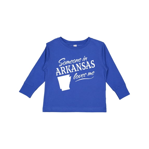 Inktastic Someone in Arkansas Loves Me Boys or Girls Long Sleeve Toddler T-Shirt