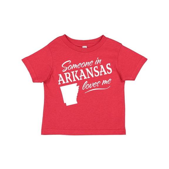 Inktastic Someone in Arkansas Loves Me Boys or Girls Toddler T-Shirt