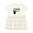 thumbnail image 1 of Inktastic Someone in Arkansas Loves Me Girls Baby Dress, 1 of 5
