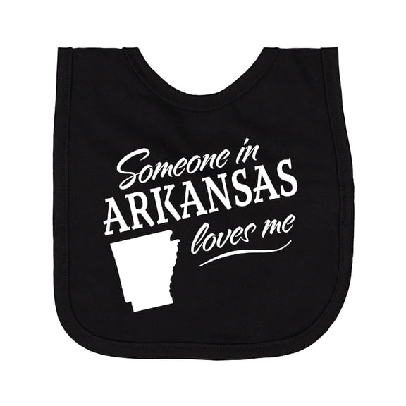 Inktastic Someone in Arkansas Loves Me Newborn Bib