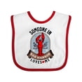 thumbnail image 1 of Inktastic Someone in Bar Harbor Maine Loves Me Boys or Girls Baby Bib, 1 of 4