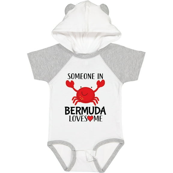 Inktastic Someone in Bermuda Loves Me Boys or Girls Baby Bodysuit