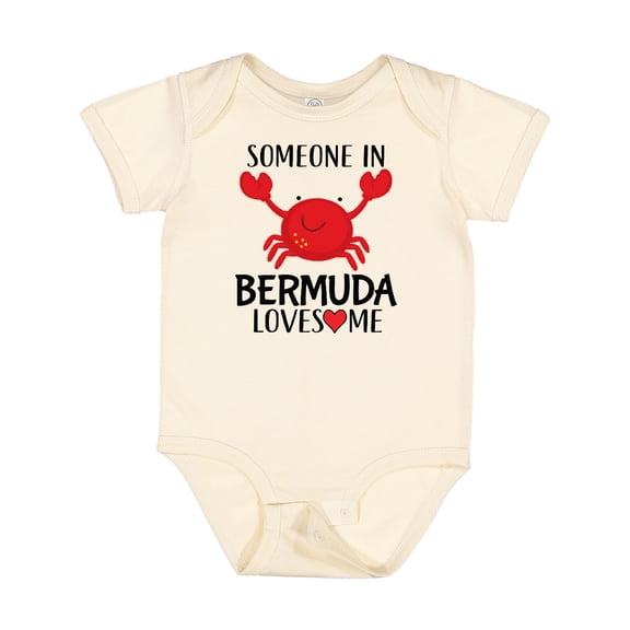 Inktastic Someone in Bermuda Loves Me Boys or Girls Baby Bodysuit