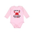 thumbnail image 1 of Inktastic Someone in Boca Raton Loves Me Boys or Girls Long Sleeve Baby Bodysuit, 1 of 5