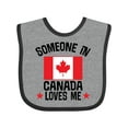 thumbnail image 1 of Inktastic Someone in Canada Loves Me Boys or Girls Baby Bib, 1 of 4