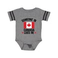 thumbnail image 1 of Inktastic Someone in Canada Loves Me Boys or Girls Baby Bodysuit, 1 of 4