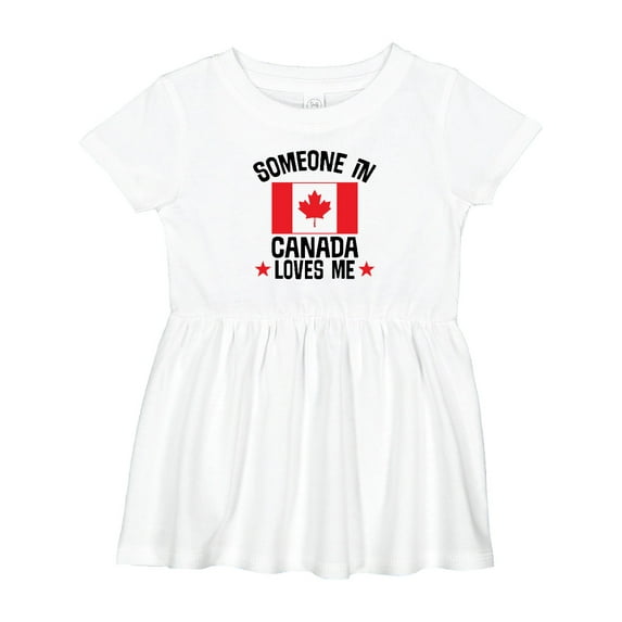 Inktastic Someone in Canada Loves Me Girls Baby Dress