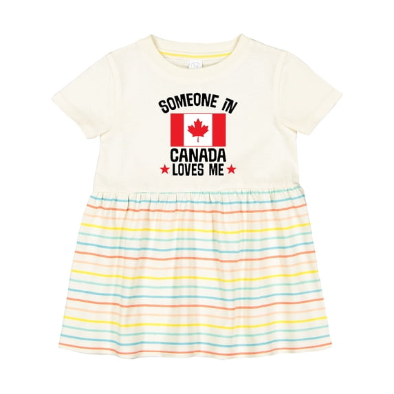 Inktastic Someone in Canada Loves Me Girls Baby Dress
