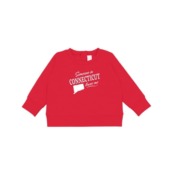 Inktastic Someone in Connecticut Loves Me Baby Sweatshirt