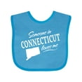thumbnail image 1 of Inktastic Someone in Connecticut Loves Me Boys or Girls Baby Bib, 1 of 4