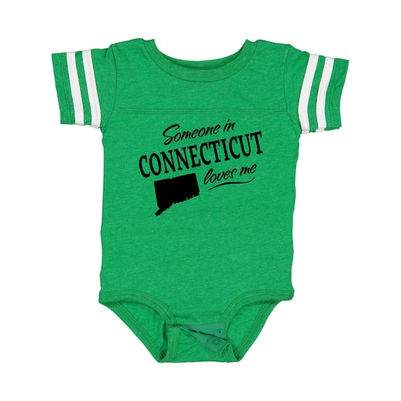 Inktastic Someone in Connecticut Loves Me Boys or Girls Baby Bodysuit
