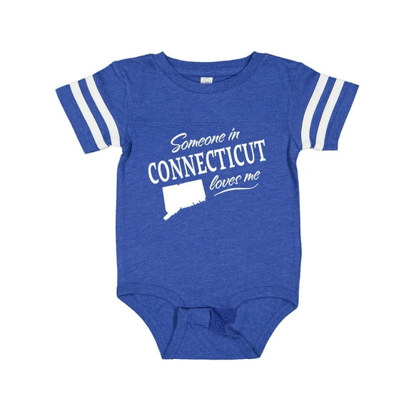 Inktastic Someone in Connecticut Loves Me Boys or Girls Baby Bodysuit