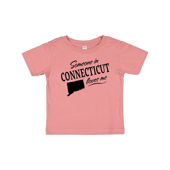 Inktastic Someone in Connecticut Loves Me Boys or Girls Baby T-Shirt