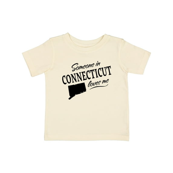 Inktastic Someone in Connecticut Loves Me Boys or Girls Baby T-Shirt
