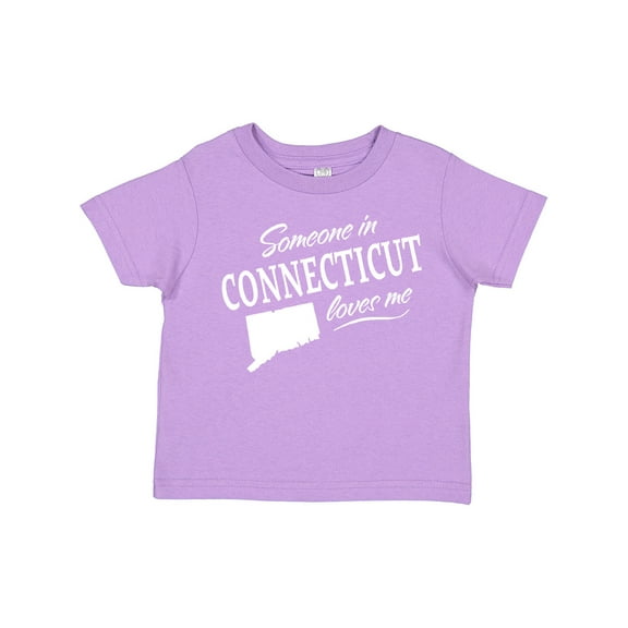 Inktastic Someone in Connecticut Loves Me Boys or Girls Toddler T-Shirt