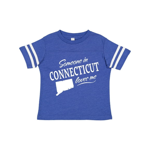 Inktastic Someone in Connecticut Loves Me Boys or Girls Toddler T-Shirt