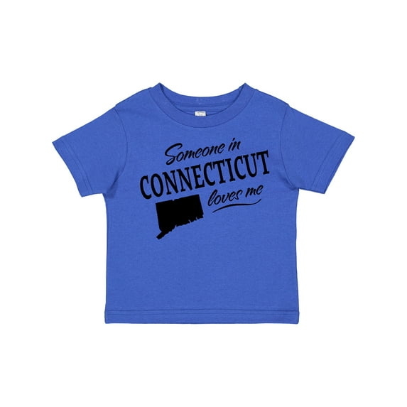 Inktastic Someone in Connecticut Loves Me Boys or Girls Toddler T-Shirt