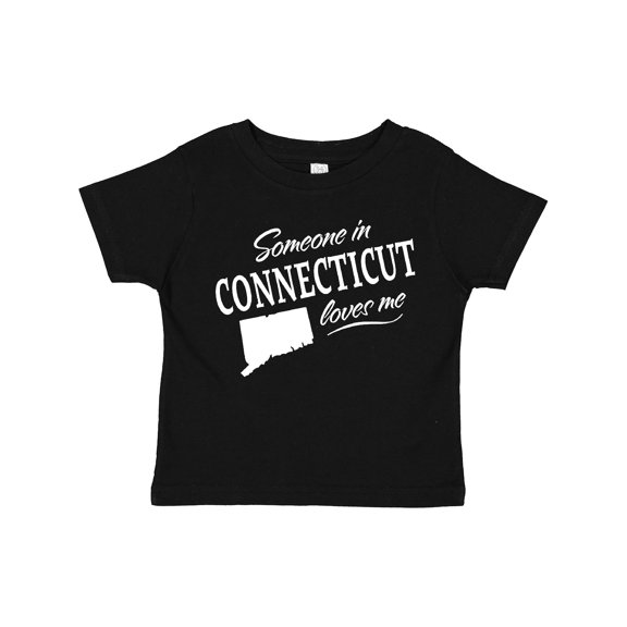 Inktastic Someone in Connecticut Loves Me Boys or Girls Toddler T-Shirt