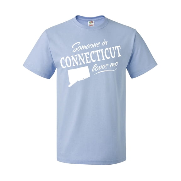 Inktastic Someone in Connecticut Loves Me T-Shirt