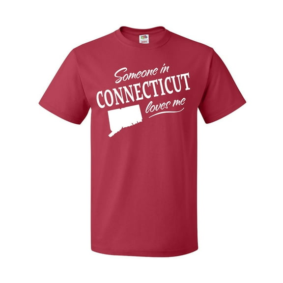 Inktastic Someone in Connecticut Loves Me T-Shirt