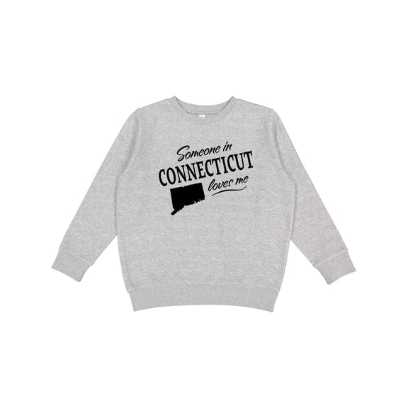 Inktastic Someone in Connecticut Loves Me Youth Sweatshirt