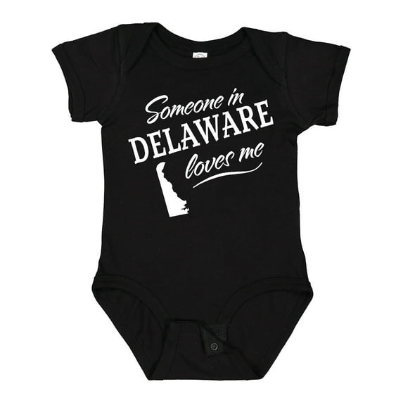 Inktastic Someone in Delaware Loves Me Boys or Girls Baby Bodysuit