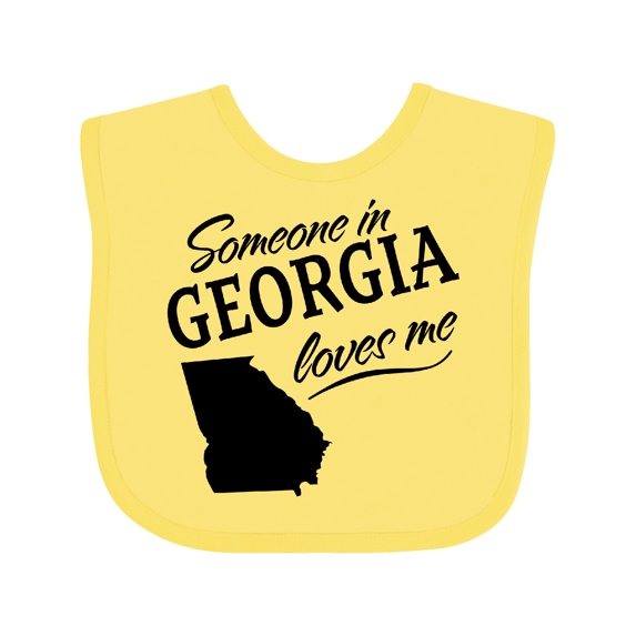 Inktastic Someone in Georgia Loves Me Boys or Girls Baby Bib
