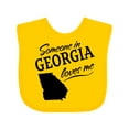 thumbnail image 1 of Inktastic Someone in Georgia Loves Me Boys or Girls Baby Bib, 1 of 4