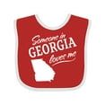thumbnail image 1 of Inktastic Someone in Georgia Loves Me Boys or Girls Baby Bib, 1 of 4