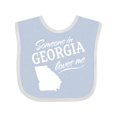 thumbnail image 1 of Inktastic Someone in Georgia Loves Me Boys or Girls Baby Bib, 1 of 4