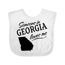 Inktastic Someone in Georgia Loves Me Boys or Girls Baby Bib
