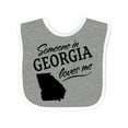 thumbnail image 1 of Inktastic Someone in Georgia Loves Me Boys or Girls Baby Bib, 1 of 4