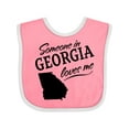 thumbnail image 1 of Inktastic Someone in Georgia Loves Me Boys or Girls Baby Bib, 1 of 4