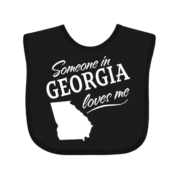 Inktastic Someone in Georgia Loves Me Boys or Girls Baby Bib