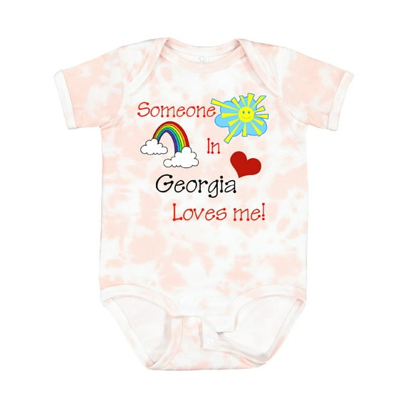 Inktastic Someone in Georgia Loves Me Boys or Girls Baby Bodysuit