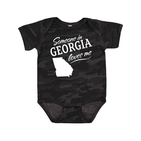 Inktastic Someone in Georgia Loves Me Boys or Girls Baby Bodysuit