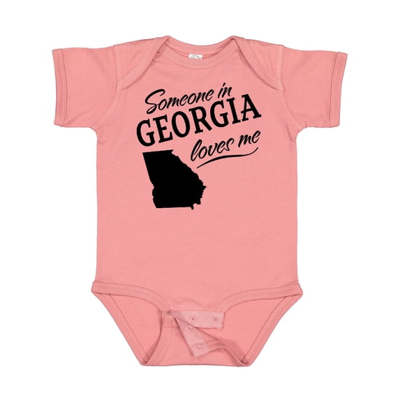 Inktastic Someone in Georgia Loves Me Boys or Girls Baby Bodysuit